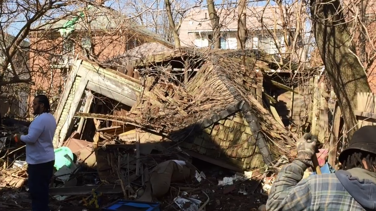 Illegal dump discovered behind vacant home on... - WDIV Detroit