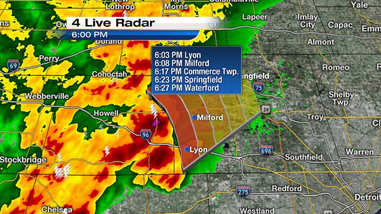 Downpours with lightning, thunder move into metro Detroit --... - WDIV Detroit