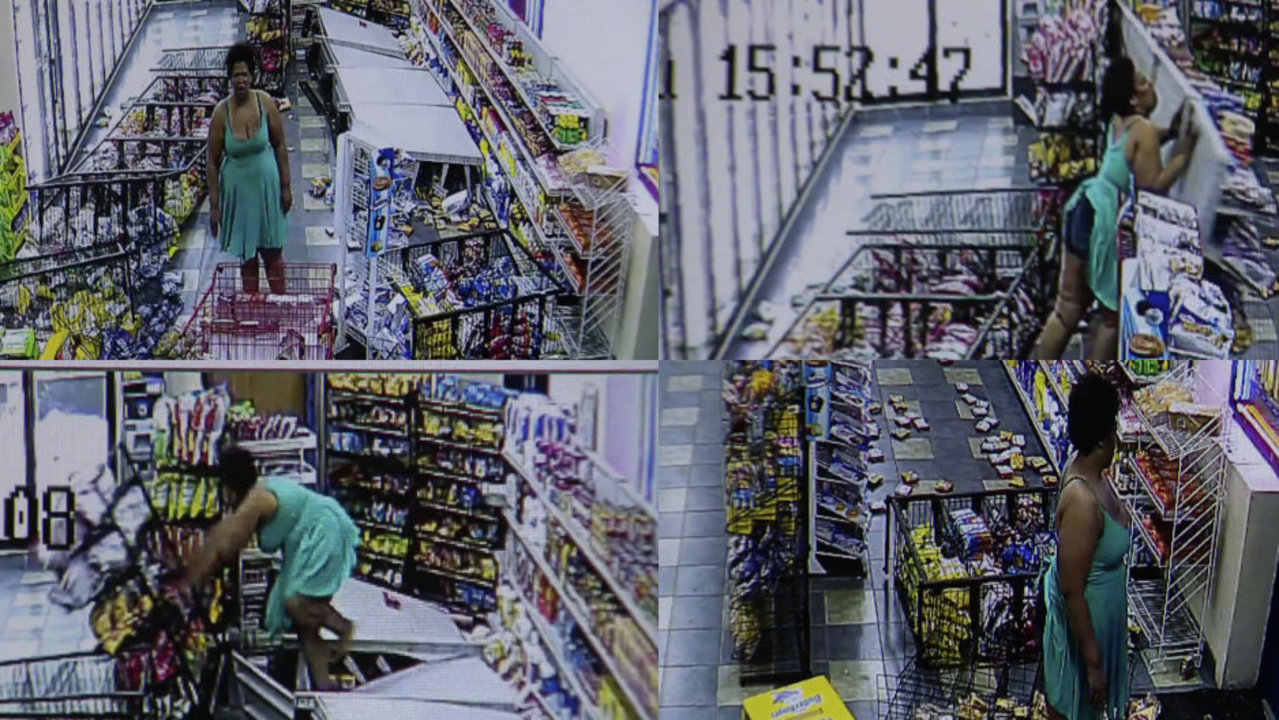 Video shows woman trash gas station on Detroit's east side - WDIV Detroit