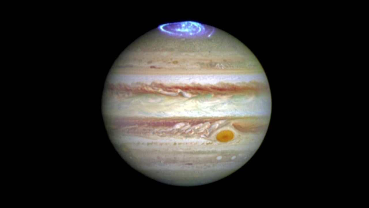 Jupiter's auroras light up planet