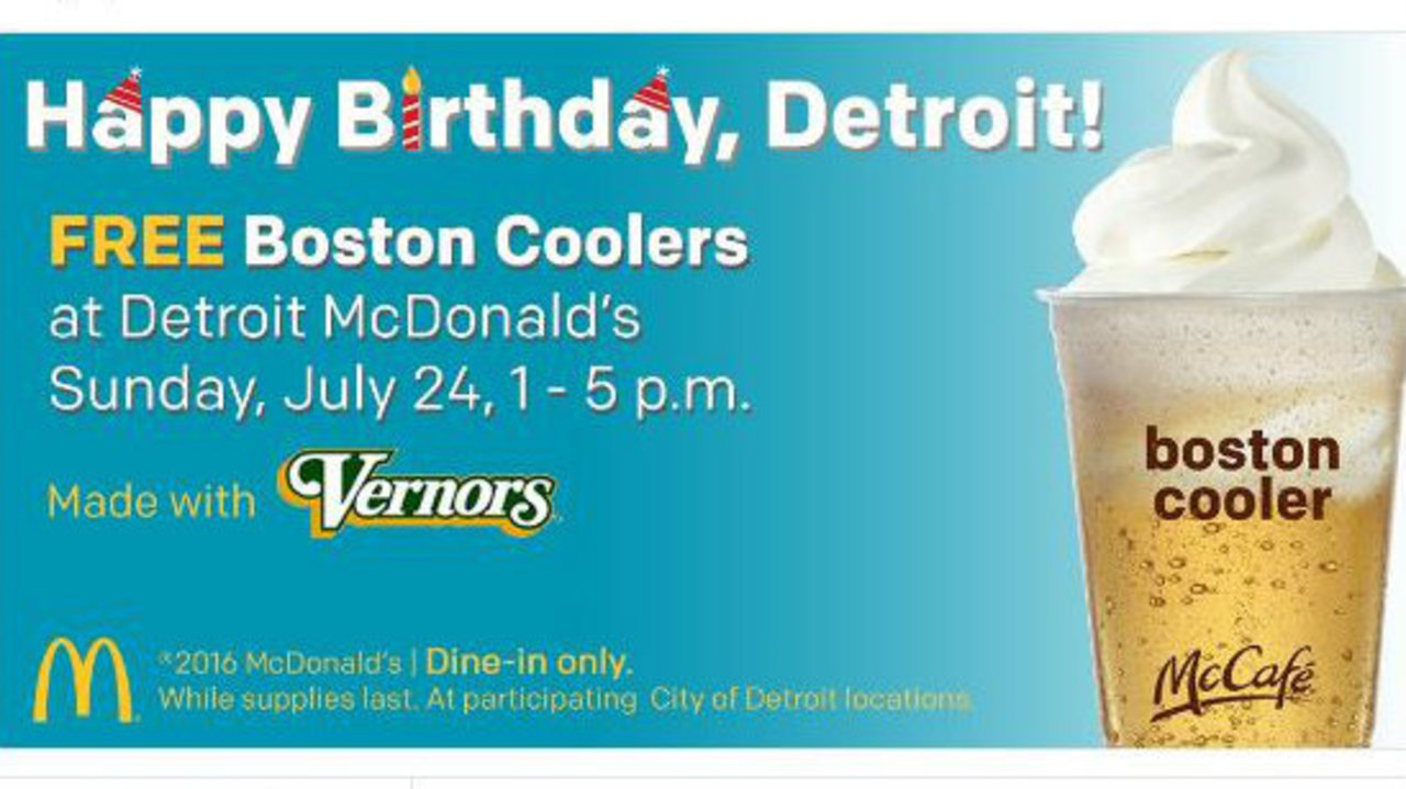 McDonald's to celebrate Detroit's birthday with... - WDIV Detroit