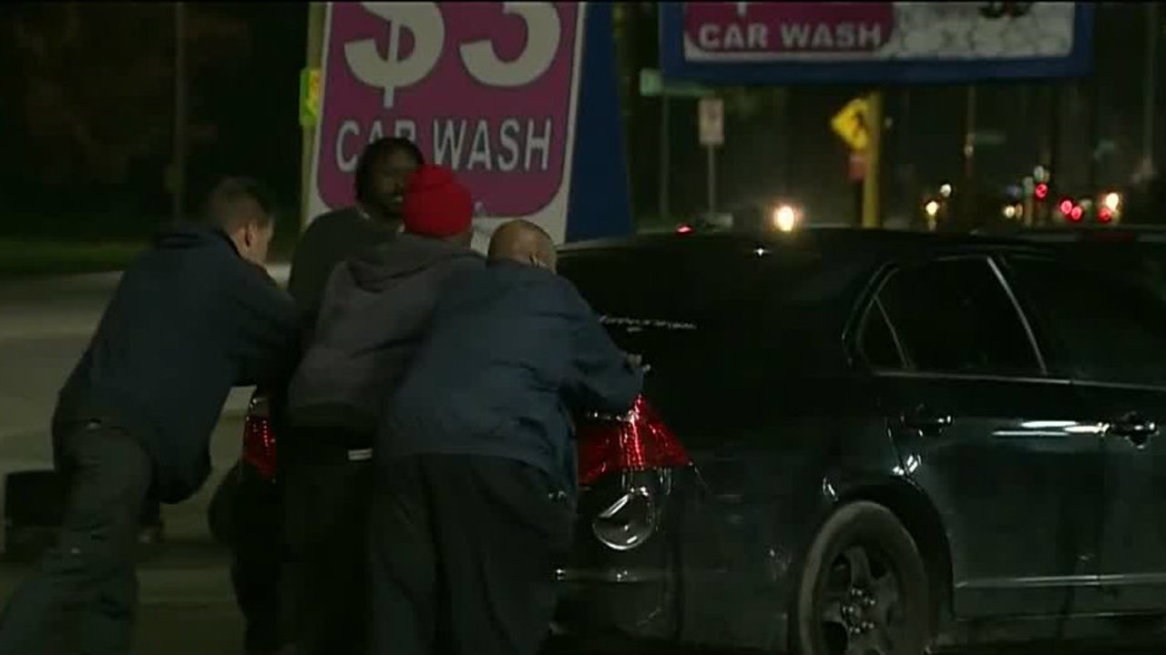 Dozens of drivers left stranded after Detroit gas station... - WDIV Detroit