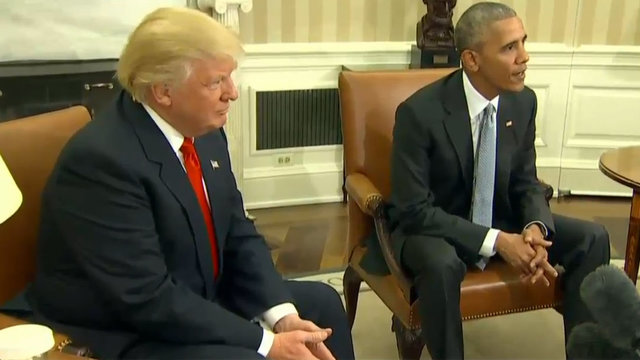 Donald Trump and Donald Trump at the White House