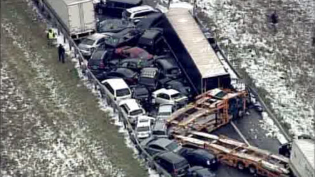 Michigan State Police: Whiteout conditions likely cause of fatal pileup on I-96