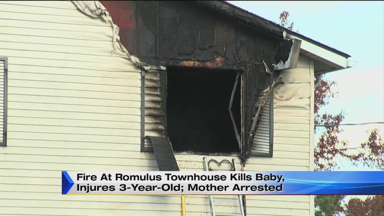 Fire at Romulus townhouse kills baby, injures 3yearold;...