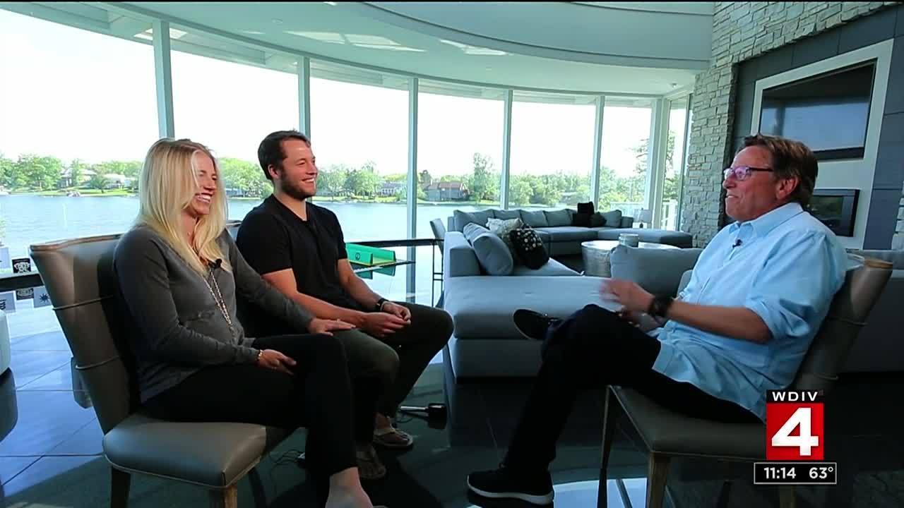 Kelly And Matthew Stafford Talk About Life With Twin Daughters Video Thumbnail For Matthew And Kelly Stafford Interview About Twins