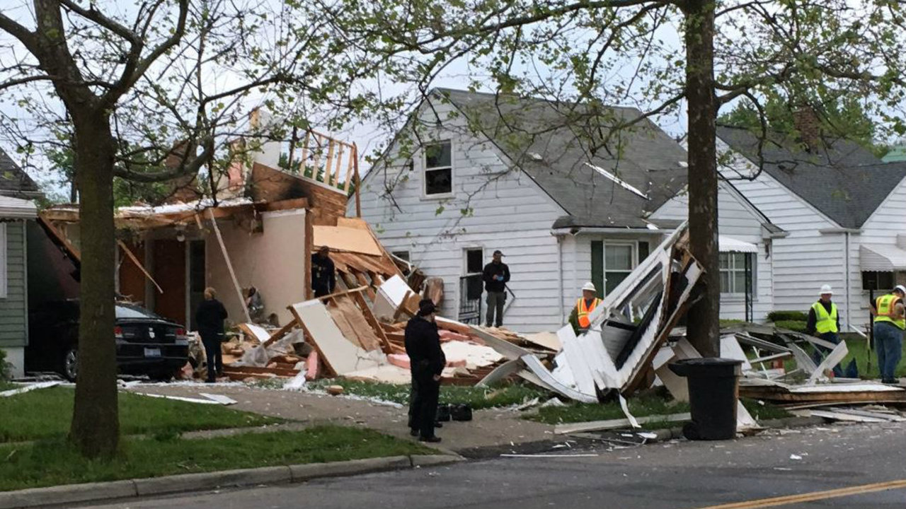 House explodes on Evergreen Road in Detroit; no injuries reported