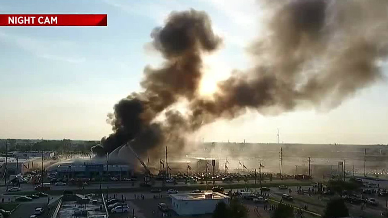 Michigan Car Dealership Fire Michigan Car Dealership Fire
