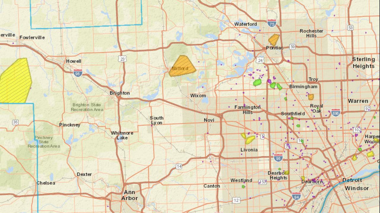 Dte Energy Power Outage Map Michigan - Map