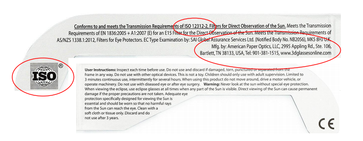 Eclipse Paper Glasses Home Depot Eclipse Paper Glasses Home Depot