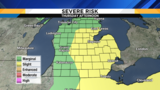 SE Michigan weather forecast: Continuing to monitor a severe storm threat