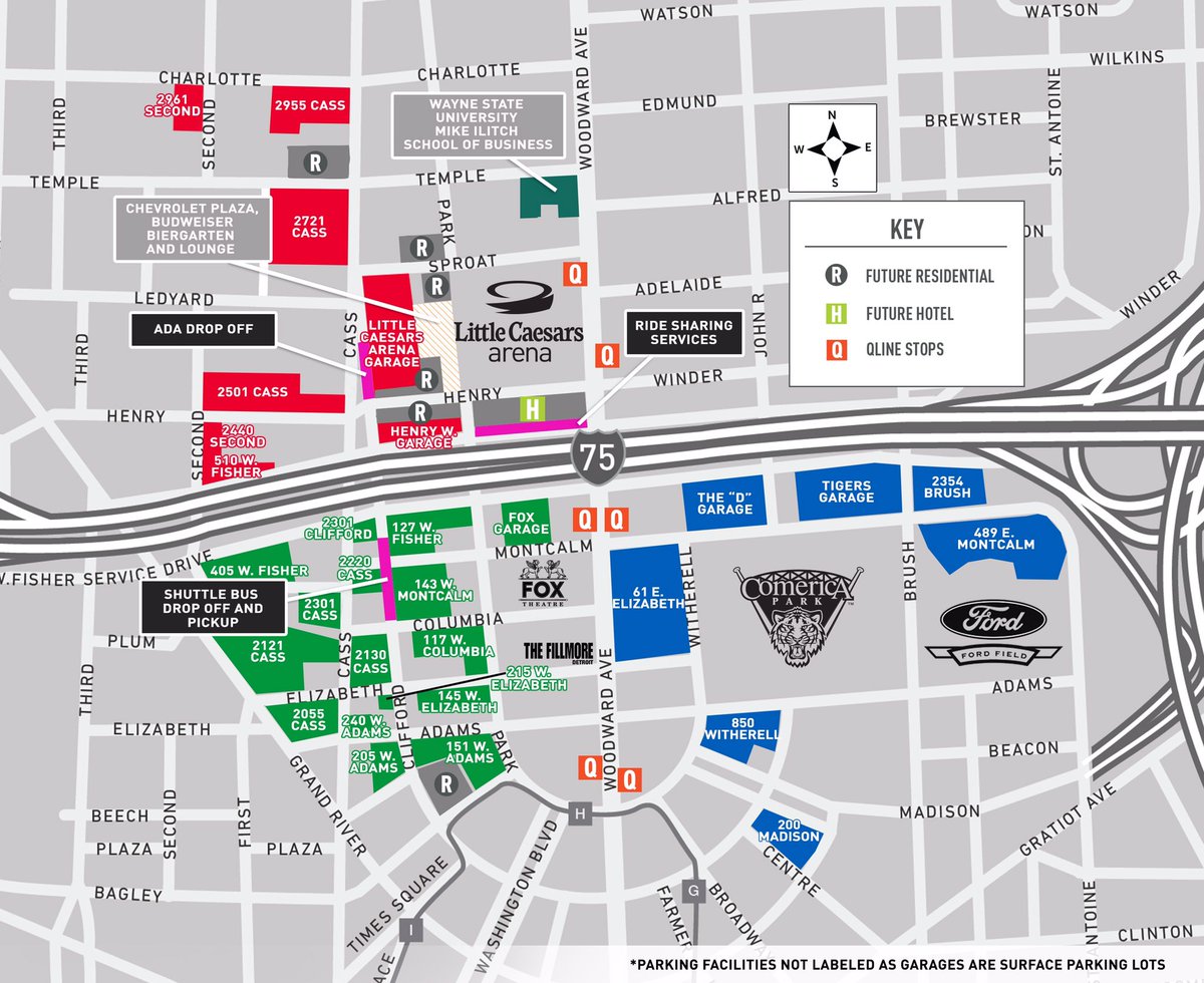 Little Caesars Arena Best Parking Guide