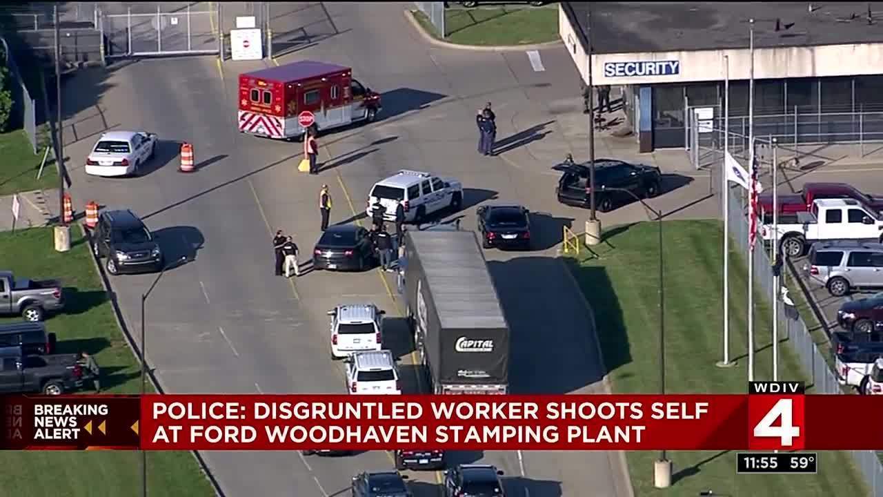 police employee at ford woodhaven stamping plant shot himself woodhaven stamping plant