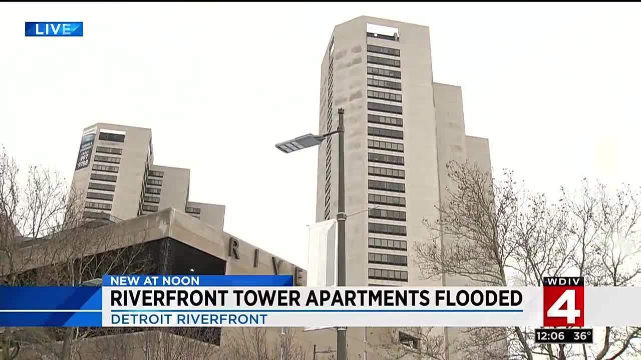 Apartments flooded after pipe bursts at Riverfront Towers in...